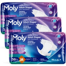 Moly Bel Bantlı Hasta Bezi Medium 90'Lı