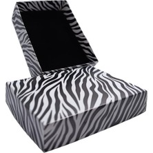 Takı Kutucusu 8X6X3 Zebra Desenli Takı Kutusu (25 Adet)