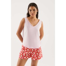 ROMAN V Yakalı  Kadın Atlet Pembe Y2254226_038