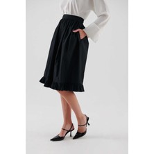 ROMAN Pileli Midi Etek - Bilinçli Ürün   Siyah K2335005_001