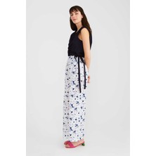 ROMAN Belden Bağlamalı Desenli Kadın Pantolon Standart Renk Y2212062_089