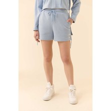 ROMAN Beli Bağlamalı Cepli Şort Mavi Y2322606_036