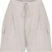 ROMAN Yanları Cepli Şort Naturel Y2312605_069