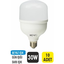 No-vo 30W Torch LED Ampul (Beyaz Işık) - 10 Adet