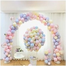 Meri Parti 50 Adet Makaron Balon - Karışık Soft Renk Pastel Balon (50'li Paket)