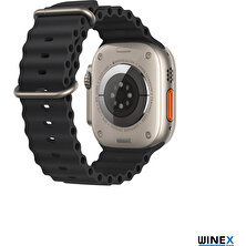 Winex 2024 Watch 8 Pro Max Amoled Ekran Android İos Uyumlu Akıllı Saat Siyah