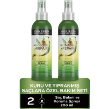 John Frieda Kuru ve Yıpranmış Saçlar Için Saç Bakım ve Koruma Spreyi 200 ml x 2'li