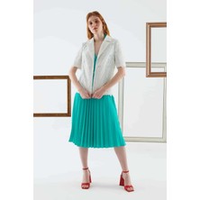 ROMAN İşlemeli Kadın Ceket Beyaz Y2216033_002