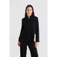 ROMAN Fitilli Kadın Ceket Siyah K2316071_001