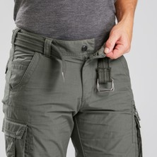 Decathlon Forclaz Erkek Outdoor Trekking Modüler Kargo Pantolon - Haki - Travel 100 Modul
