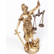 İsimlik Sepeti 18CM Themis Heykeli Ofis Hediyesi Adalet Biblosu Avukata Hediye Biblo