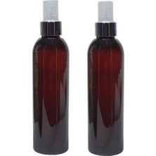 Paradise 2 Adet 200 Ml Gümüş Renk Spreyli Amber Boş Pet Şişe