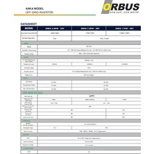 Orbus 48 V Volt 7200 W Watt Anka 7.2 Kw Akıllı Inverter Invertör Çevirici