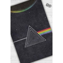 Homshtag Pink Floyd Stones Siyah Renkli Müzisyen Halısı Müzik Severlere Hediye Halı Geometrik Halı