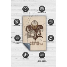 Homshtag Led Zeppelin Stones Bej Renkli Halı Minimal Müzik Temalı Halı Müzisyene Hediyelik Halı