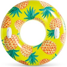 İntex Tropikal Meyve Desenli Simit 107 Cm Sarı