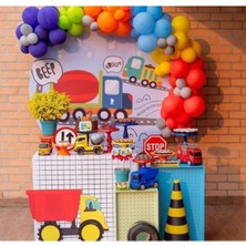 Meri Parti  Inşaat Temalı Balon ve Balon Zincir