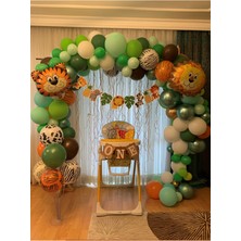 Meri Parti Safari Balon Zinciri Doğum Günü Seti