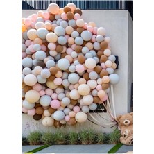 Meri Parti Soft Renlerde 100 Adet Balon ve Balon Zinciri