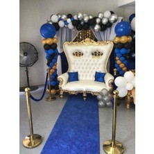 Meri Parti 100 Adet Balon ve Balon Zinciri Lacivert Gümş Siyah Gold Balon ve Zinciri Sünnet Düğünü Balon