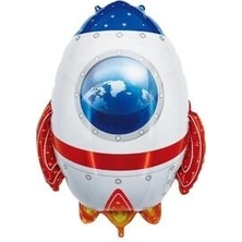 Meri Parti  Uzay Mekiği Folyo Balon Helyum Uyumlu Uzay Konsept