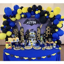 Meri Parti Batman Temalı Balon Batman Balon Konsept ve Balon Zinciri