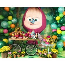 Meri Parti 100 Adet Sarı Yeşil Mint Pembe Koyu Yeşil Metalik Balon ve Balon Zinciri Parti Konsept Doğum Günü
