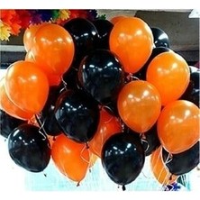 Meri Parti 50 Adet Hellowen Metalik Balon