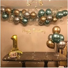 Meri Parti  Krom Balon Zincirli Set Parti Set