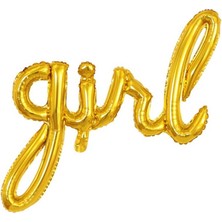 Meri Parti Girl Gold Folyo Balon