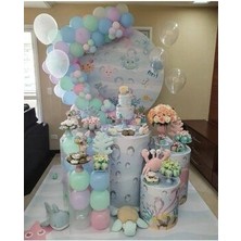 Meri Parti  Pastel Balon Deniz Kızı Konsept Balon Renkleri ve Zincir