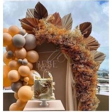 Meri Parti Pastel Balon Konsept Somon Gri Balon