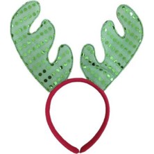 Meri Parti Lüks Noel Taç Yeşil Yılbaşı Taç