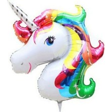 Meri Parti Unicorn Dev Folyo Balon Helyum Uyumlu