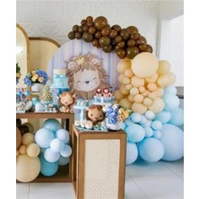 Meri Parti Pastel Balon Aslan Konsept Zincir Balon