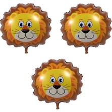 Meri Parti 3 Adet Aslan Folyo Balon