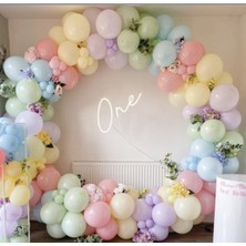 Meri Parti Makaron Balon Zinciri Karışık Renk 100 Adet