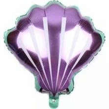 Meri Parti Shell Folyo Balon Deniz Kızı Konsept Deniz Kabuğu