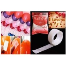 Meri Parti 100 Adet Balon Yapıştırma Aparatı Sticker Damla Modeli ( 1,2 Cm)