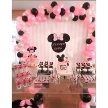Meri Parti Minnie Mouse Konsept Balon ve Şerit Zincir