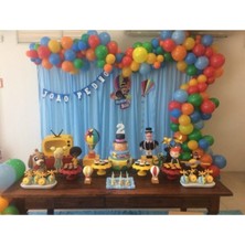 Meri Parti Yaz Konsept Renkleri 100 Adet Metalik Balon ve Balon Zinciri Parti Doğum Günü