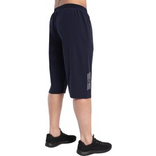 Crozwise Spor Lycra - Erkek Lacivert Likralı Spor Kapri - 8036-01