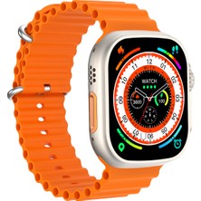 Seyu Watch Watch Ultra Wear Plus Turuncu Iphone ve Android Tüm Telefonlara Uyumlu W68+ Akıllı Saat