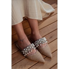 Nişantaşı Shoes Fomax Hasır Incili Kadın Terlik