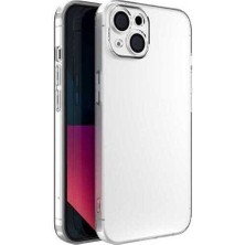 Dlrcase Apple iPhone 14 Kılıf Vayt Sert Mika Kapak Slims Hassas Tuş Renksiz