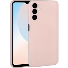 Smcase Samsung Galaxy A24 Kılıf Premier Mat Silikon Renkli Lüx Korumalı Rose Gold