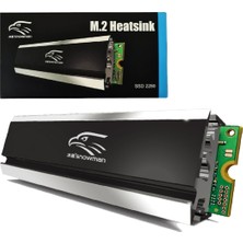 Snowman Heat Pipe M.2 2280 SSD Bakır + Alüminyum Nvme Ngff M2 Soğutucu