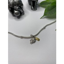 Ni Aksesuar Gümüş S925 Damgalı Star Wars Millennium Falcon Charm