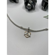 Ni Aksesuar Gümüş S925 Damgalı Disney Mickey Mouse Gizlenen Çift Sallantılı Charm