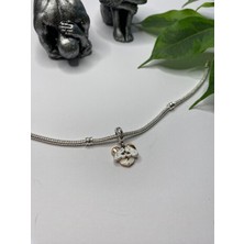 Ni Aksesuar Gümüş S925 Damgalı Disney Mickey Mouse Gizlenen Çift Sallantılı Charm